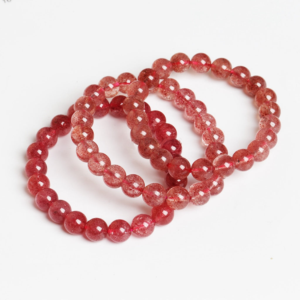 Strawberry Quartz Pure natural Crystal Bracelets 7A