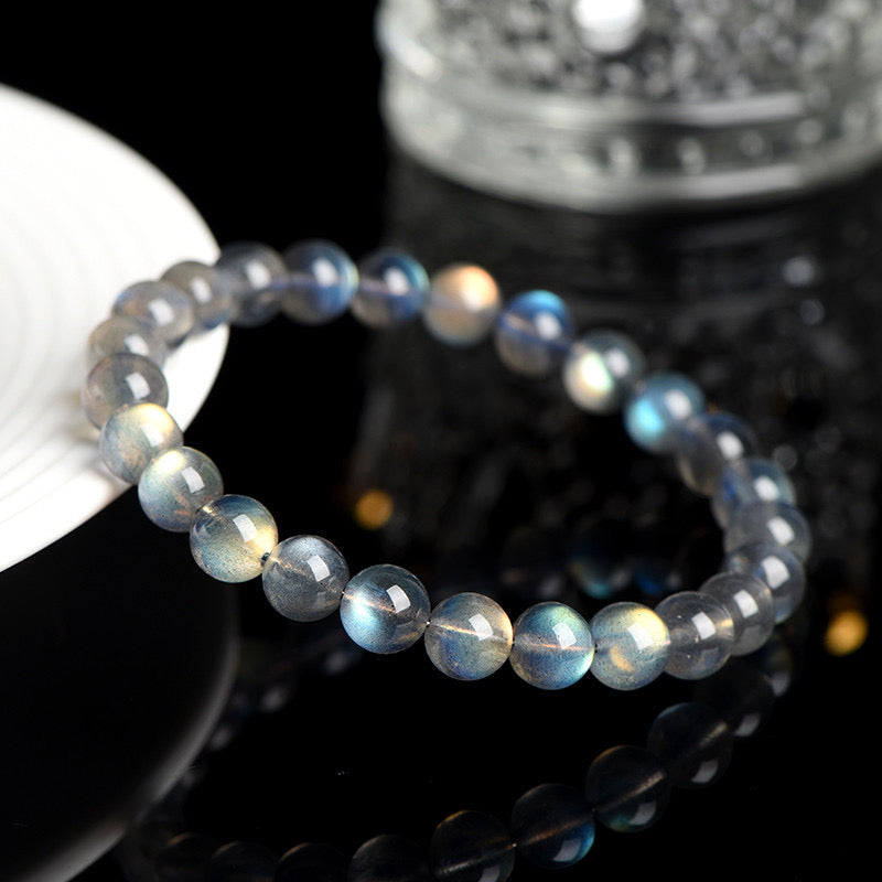 Elegant Gray Moonstone Bracelet