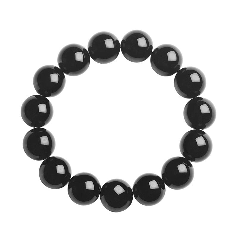 Elegant Black Obsidian Bracelet