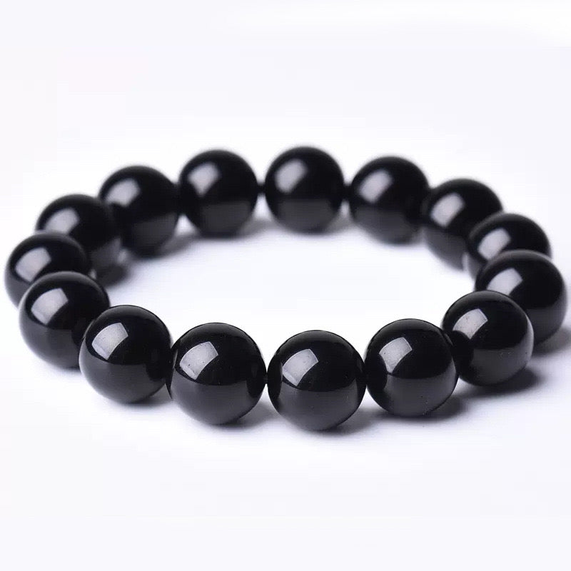 Elegant Black Obsidian Bracelet